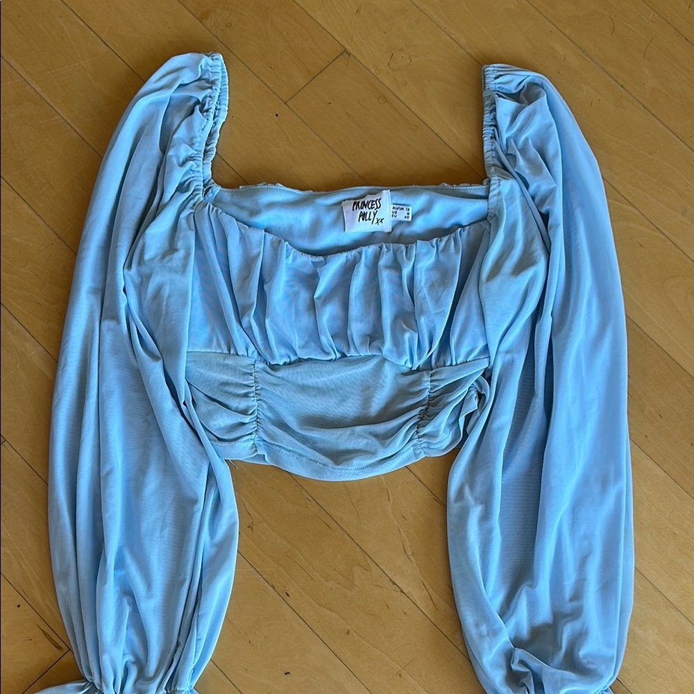 Princess Polly Blue Blouse Elegant Top